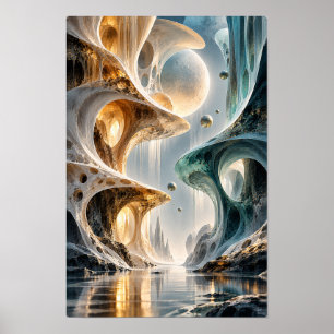 Arte mural surrealista orgánico arquitectónico dor