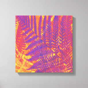 arte natural de helechos abstractos de lienzo envu