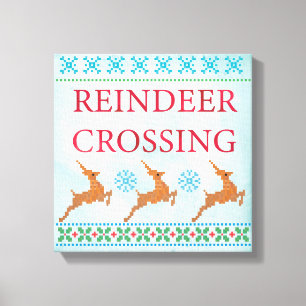 Arte Navideño Cruce de Reno
