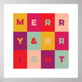 Arte navideño moderno con impresión brillante