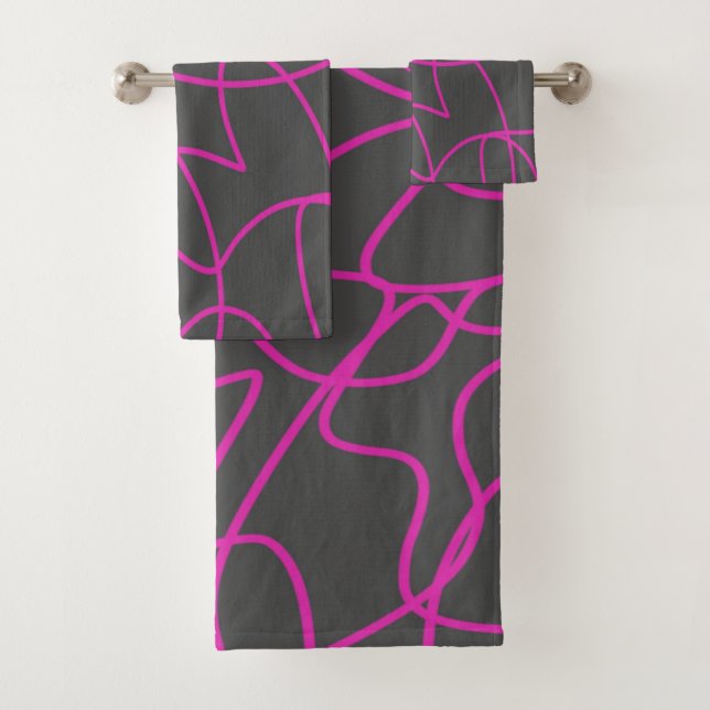 Arte Neon Pink and Gray Line (In situ)