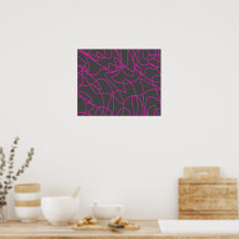 Arte Neon Pink and Gray Line
