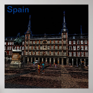 Arte nocturno neón de Madrid