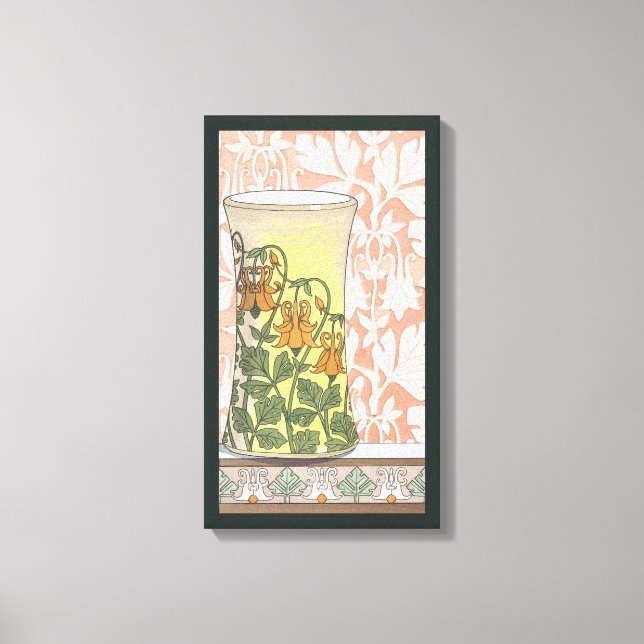Arte Nouveau Antiguo, Jarrón con Flores de Columbi (Anverso)