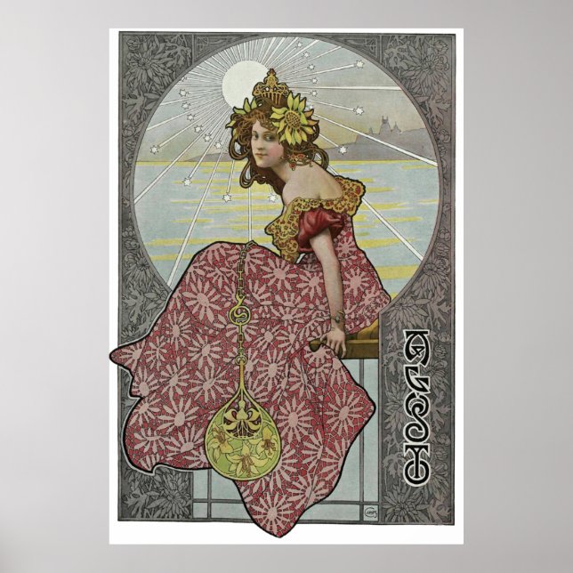 Arte Nouveau de Alphonse Mucha (Frente)