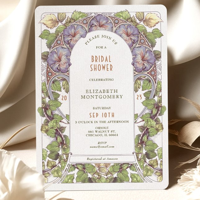 Arte Nouveau Deco de Invitación de Despedida de So (Subido por el creador)
