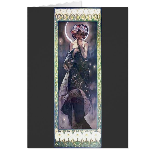 Arte Nouveau Deco de la mujer de la noche de la (Frente)