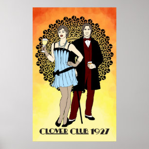 Arte Nouveau del club -1920s del trébol