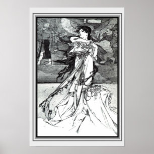 Arte Nouveau "ilustracion de Rama" 13 x 19