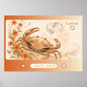 Arte Nuevo Cáncer Zodiaco Arte de Pared