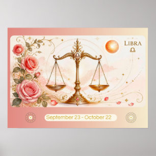 Arte Nuevo Libra Zodiaco Arte de Pared