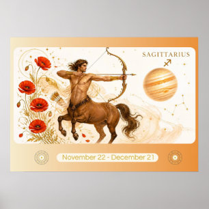 Arte Nuevo Sagitario Zodiaco Arte de Pared