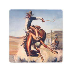 Arte occidental "Bucking Bronco" de Will James