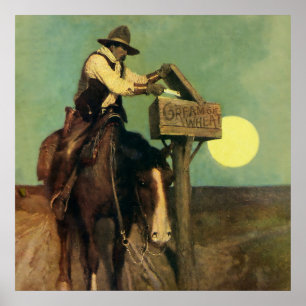 Arte occidental de “Entrega Rural” de NC Wyeth