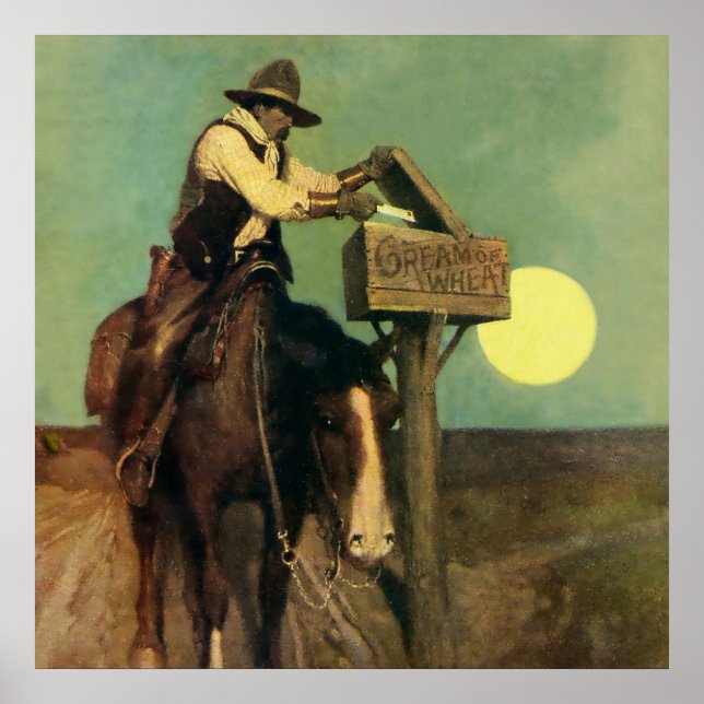 Arte occidental de “Entrega Rural” de NC Wyeth (Frente)