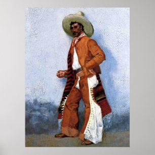 Arte Occidental de Frederic Remington “Un Vaquero”