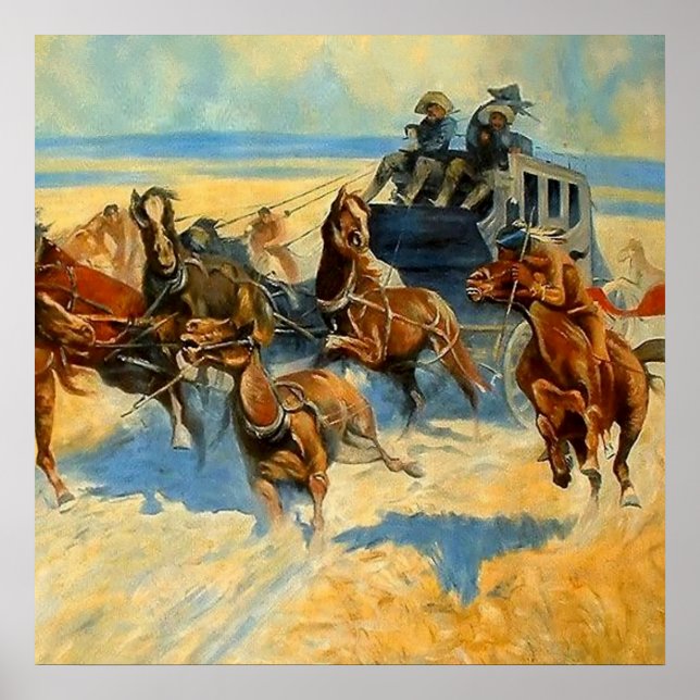 Arte occidental "Downing the Nigh Leader" (Frente)