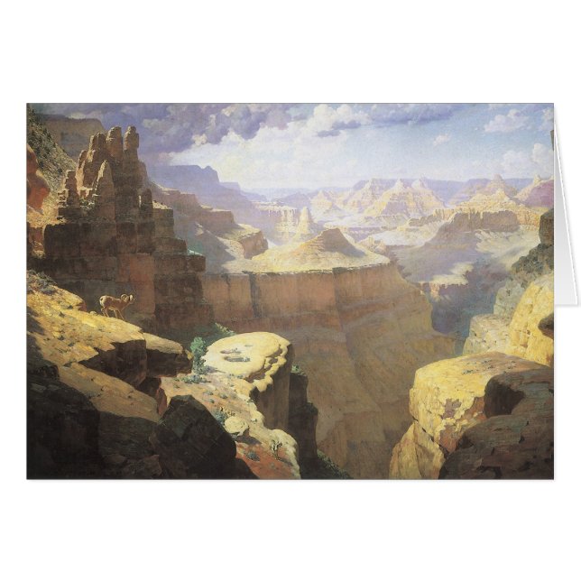 Arte occidental estadounidense vintage, Gran Cañón (Anverso (Horizontal))