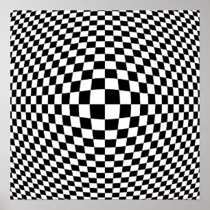 Arte Óptico Negro y Blanco