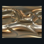 Arte Orgánico Molten Hoja Metalizado Oro Y Plata<br><div class="desc">Arte Orgánico Molten Hoja Metalizado Oro Y Plata Sin Marea</div>