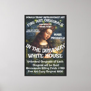 Arte Original Asesinato Tump Minneapolis Trump