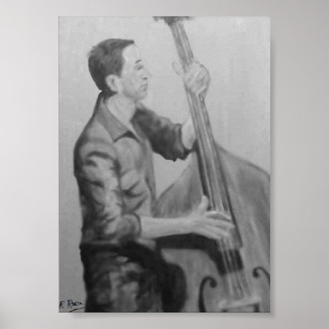 Arte original de Bajista hombre (Frente)