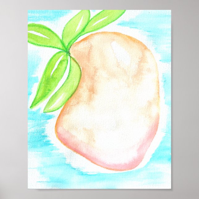 Arte original de mango acuarela (Frente)