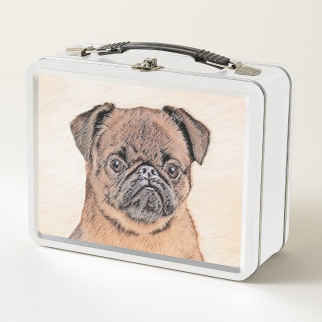 Arte original de perro de Bruselas Griffon Smooth  (Anverso)