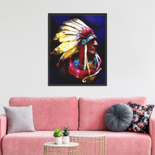 Arte original del "Jefe Hunkpapa" nativo