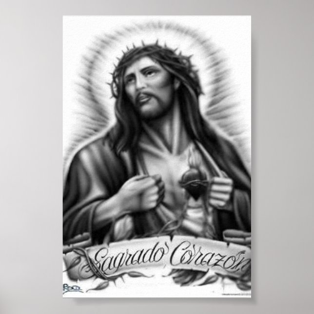 Arte original del Sagrado Corazón (Frente)