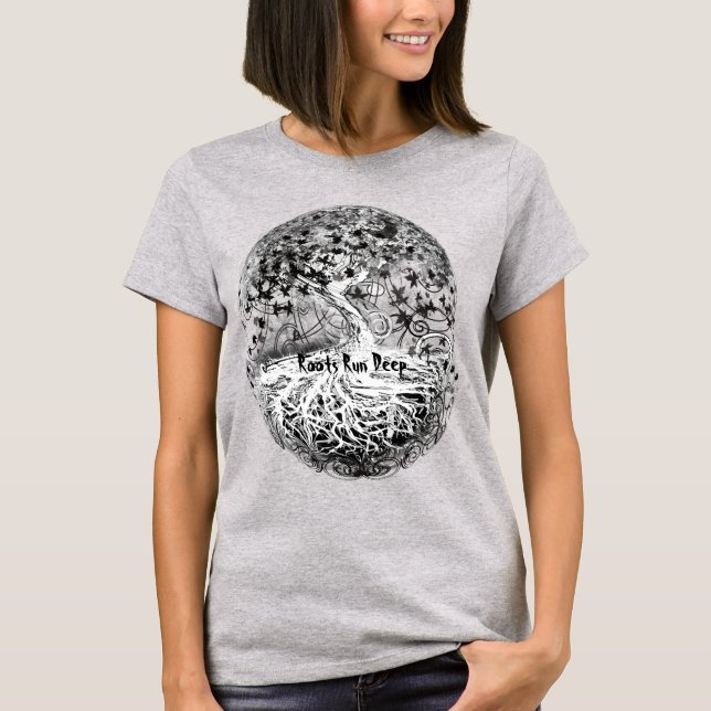 Arte original - Raíces con camiseta profunda (Anverso)