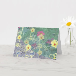 Arte Original Wildflower Tarjeta para cualquier oc