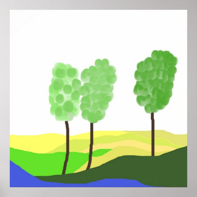 arte paisajístico abstracto (Frente)