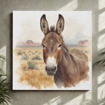 Arte paisajístico del desierto del burro del suroe