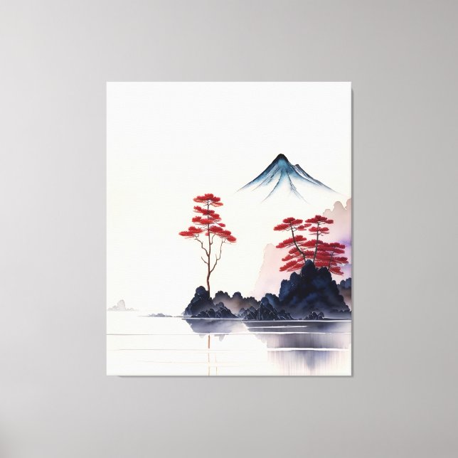 Arte paisajístico japonés vintage (Anverso)