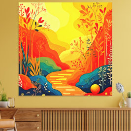 Arte paisajístico otoñal