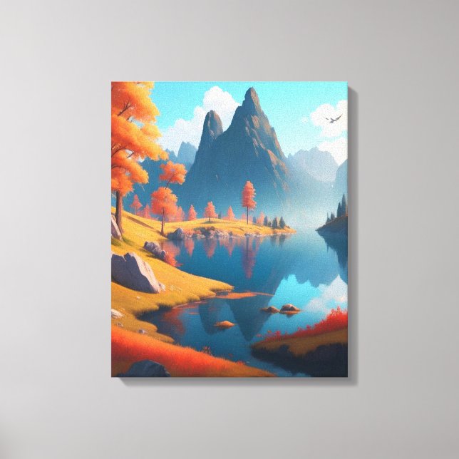 Arte paisajístico otoñal (Anverso)