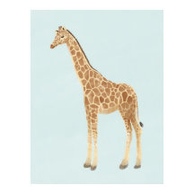 Arte para guardería de jirafas