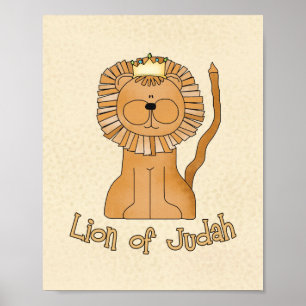 Arte para guardería León de Judá 8"x10"
