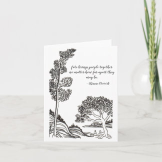 arte para la tarjeta de felicitación de la caridad