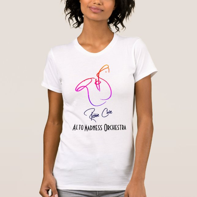 Arte para mujer de la camiseta por el col de (Anverso)