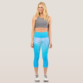 Arte para Oceans Aqua Capri Leggings