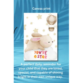 Arte para pared de guardería - Impresión en lienzo