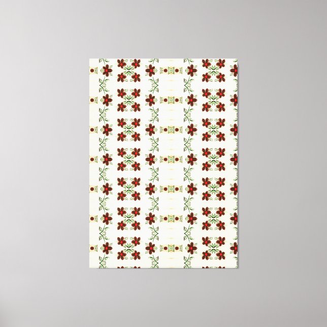 Arte Pared De Diseñador Con Acentos De Rojo (Anverso)