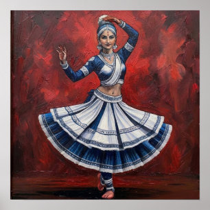 Arte patrimonial de danza clásica Kathak Mudra Rea