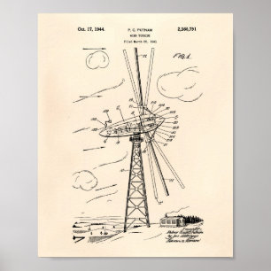 Arte Peper viejo de la patente de la turbina de