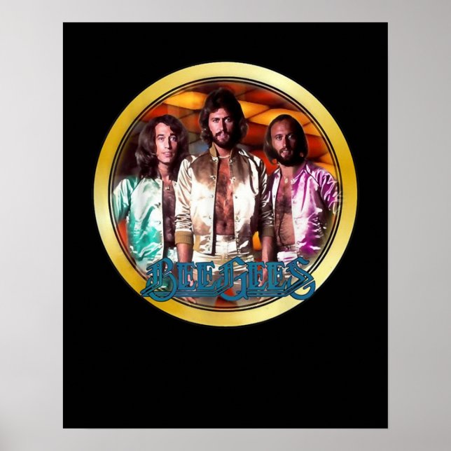 Arte Personalizado clásico de Bee Gees en los años (Frente)