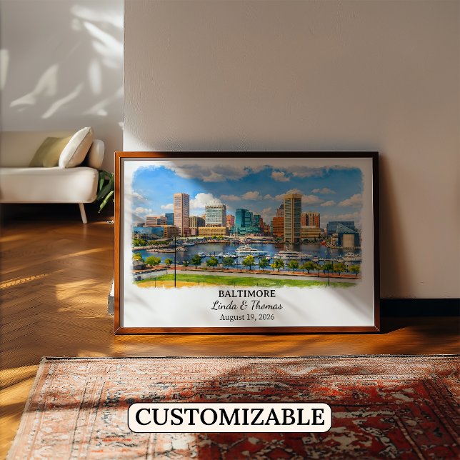 Arte personalizado de Baltimore, Póster de Marylan (Subido por el creador)