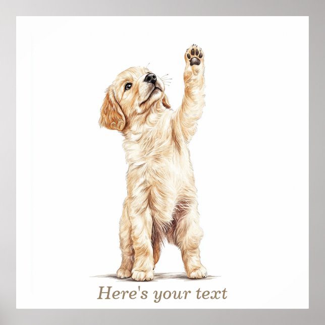 Arte personalizado para guardería de retriever dor (Frente)