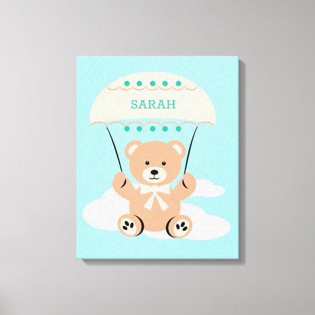 Arte personalizado para pared de guardería (Anverso)